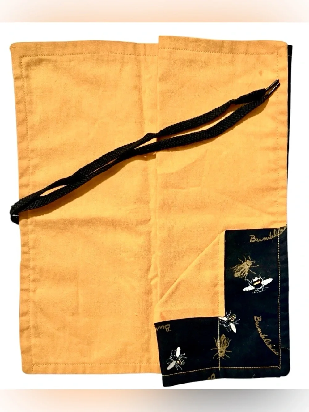 Chopsticks & Carry Storage Pouch Doubles As An 18” Placemat Honeybee Design New